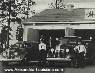 Fire Station Number 4, Camp Livingston, Louisiana during WWII