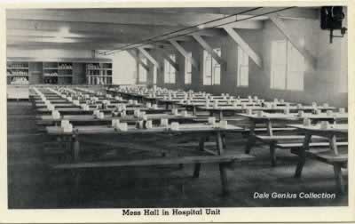 Mess Hall in the Hospital, Camp Livingston, Louisiana