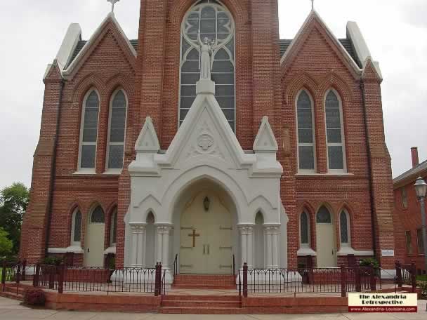 St Francis Xavier Cathedral in downtown Alexandria, Louisiana