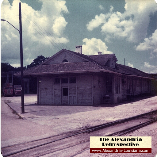 Railroad depot, Third Street at the levee, Alexandria, Louisiana