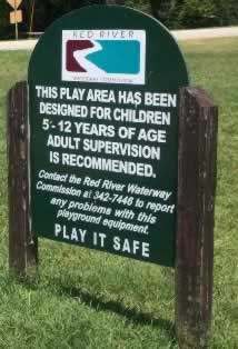 Play area at the Fort Buhlow Recreation Area in Pineville, Louisiana