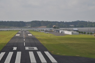 Pineville Municipal Airport Runway 18 at Buhlow Lake