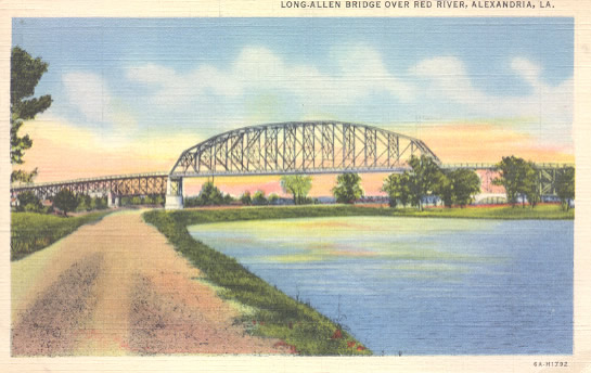 The O.K. Allen Bridge in Alexandria, Louisiana over the Red River