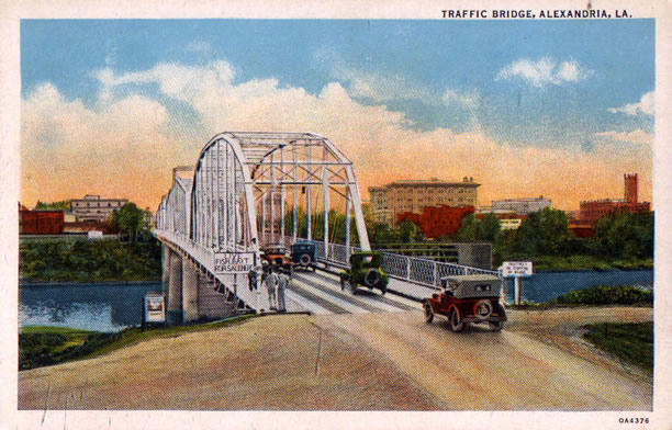 The Murray Street Traffic Bridge in Alexandria, Louisiana over the Red River