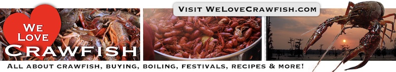 WeLoveCrawfish.com ... photos, crawfish season, Cajun foods, ordering and much more! ... click to visit now
